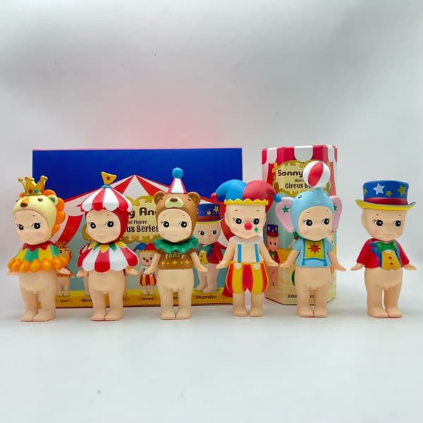 Anime Sonny Angle Mini Figur Circus 1. 2. Series Blind Box Samlerobjekt Model Figur Desktop Decor Børn Fødselsdagsgave Legetøj random 5pcs 1th