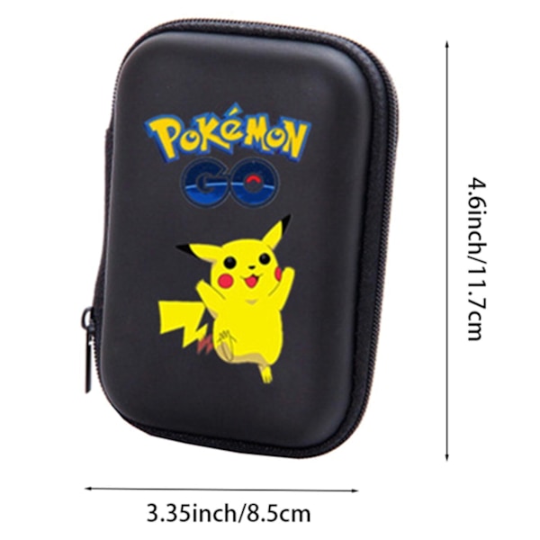 Pokemon Pikachu Spelkortshållare Album Hard Case Förvaringsbox Blå