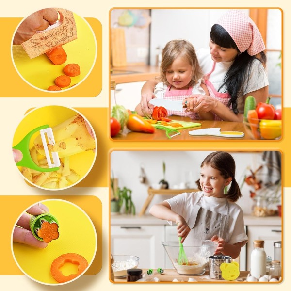 Lasten keittiölelut 17 osaa Lasten turvallisuus Keittiöveitset o