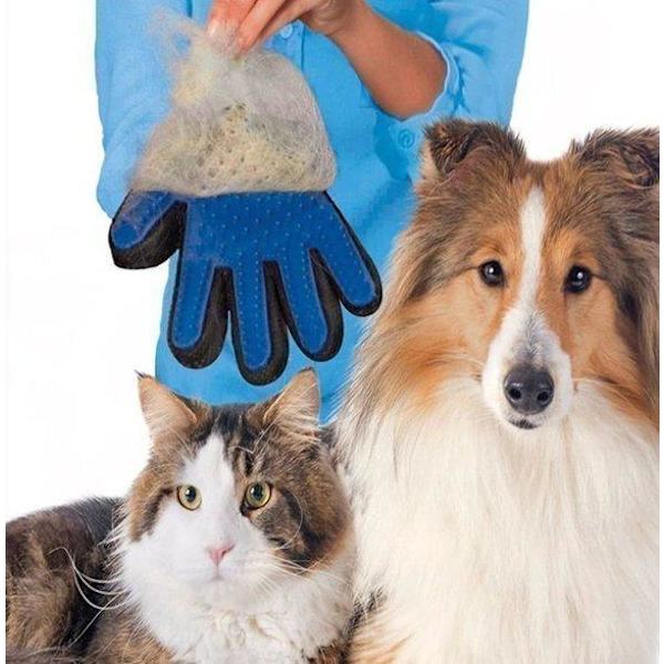 True Touch - Brush glove - Dog - Cat Right hand - Pink Pink
