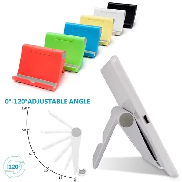 Universal Bærbar Sammenklappelig Justerbar Telefon & Tablet Stativ til iPad iPhone Xiaomi Pink
