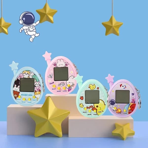 90s Nostalgia Tamagotchi Electronic Pets - Interaktiv högtalarleksak för barn och hobbyer XINGX Blue
