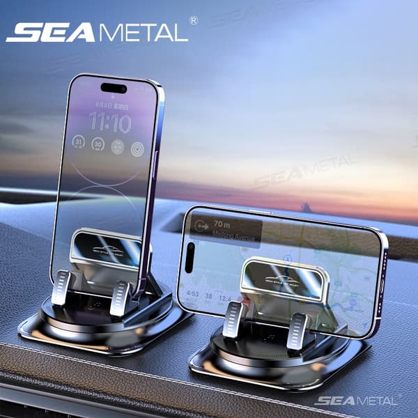 SEAMETAL Universal Bilholder Skridsikker Dashboardmontering til Xiaomi iPhone GPS 1pc