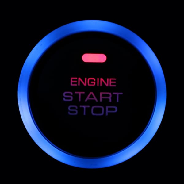 Bilstyling 12V Entry Ignition Startströmbrytare Universal Auto Replacement Auto Car Motor Start Stop Tryckknapp Nyckelfri black