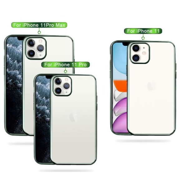 iPhone 11 Pro Max Case | Super slim TPU Shell-5pcs Color Gold