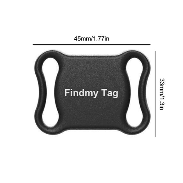 Bluetooth GPS Tracker til kæledyr, børn og bagage - Real-Time Location Finder til hunde, katte og mere Black