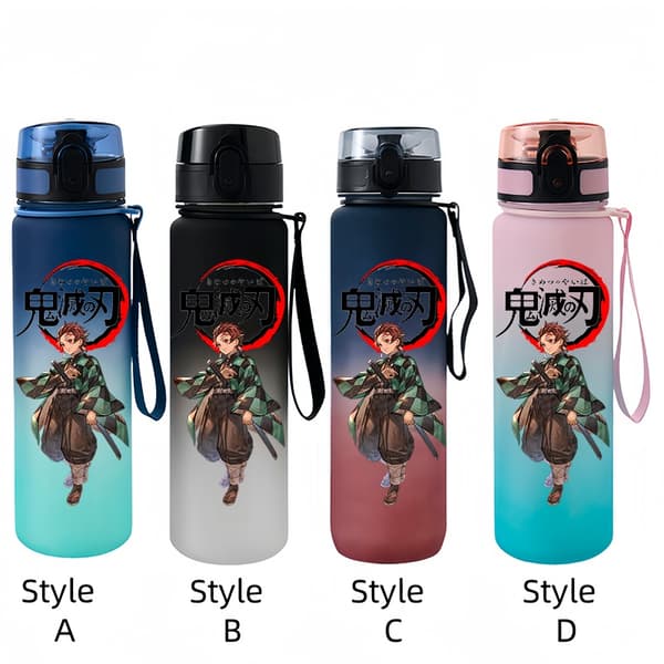 Demon Slayer Tanjirou Nezuko 650 ml vattenflaska - Bärbar tecknad kopp för barn utomhusbruk gm6 Style B