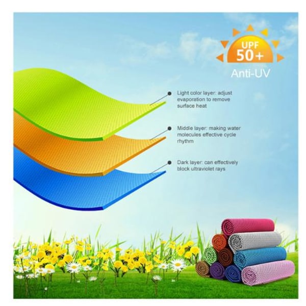 Cooling Towel Kylhandduk Sporthandduk Svalkande handduk Lilla