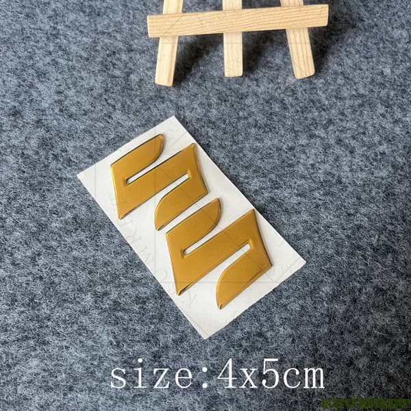 3D-Suzuki-logo-moottoripyörätarrat, säiliön tunnus Silver