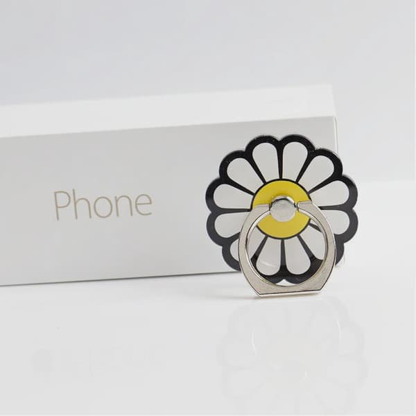360° Blomsterfigur Fingerring Smartphone Holder Stativ til Alle Telefoner 1