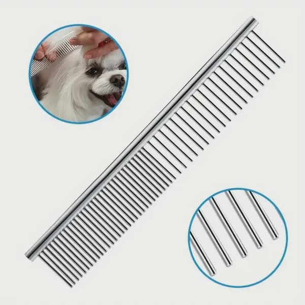 Ambidextrous kæledyrssikker saks i rustfrit stål til hunde med rundt hoved til præcisionstrimning Flat Scissors