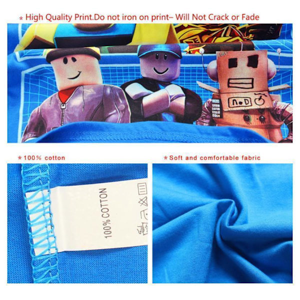 Roblox T-SHIRT Barn- Blå Blue Blå 140
