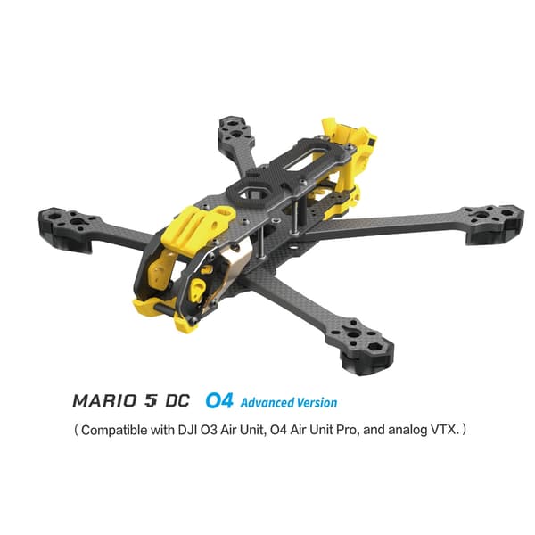 SpeedyBee Mario 5 Frame 5 tommer DC / XH-version med kulfiberplade FPV Freestyle RC Racing Drone til O3 / O4 PRO DC O4 PRO