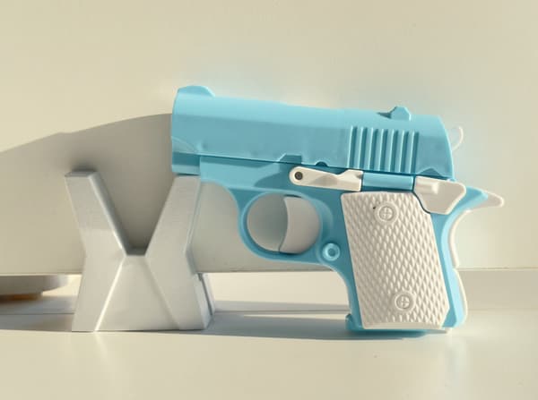 Mini 1911 3D-tryckt Fidget Gun Toy - Stress Relief ABS Plast Present för barn 1911-blue