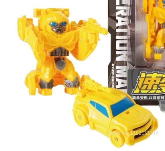 2-i-1 Mini Transformation Robot Billeksak för barn - Action Figur Present & Deformerad modell 1pc- at random
