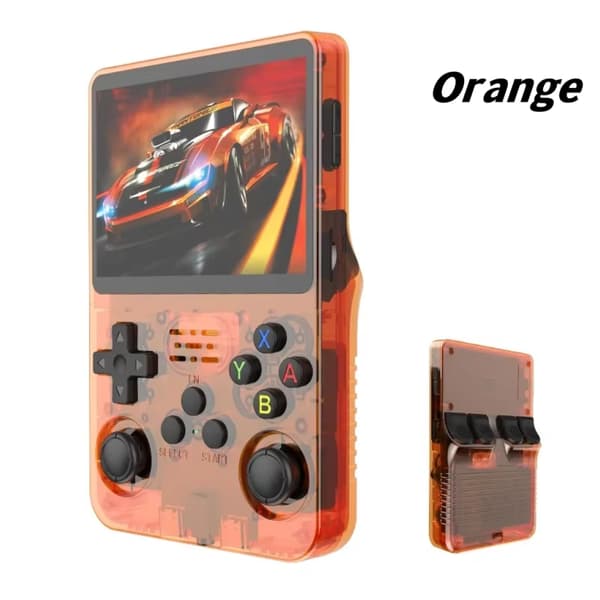 ARKOS R36S Retro Handheld Video Game Console Linux System 3,5 tums IPS-skärm R35s Pro Portable Yellow