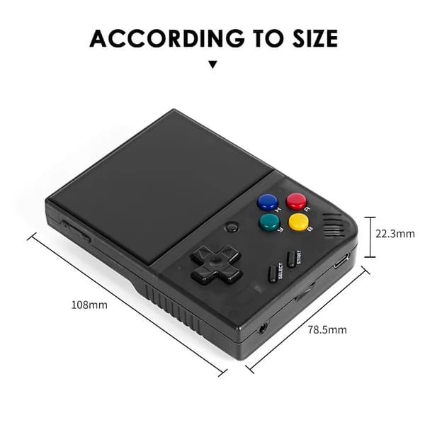 MIYOO Mini Plus Bärbar Retro Handhållen Spelkonsol V2 Mini+ IPS-skärm Klassisk Videospelskonsol White 64G(15K Games)