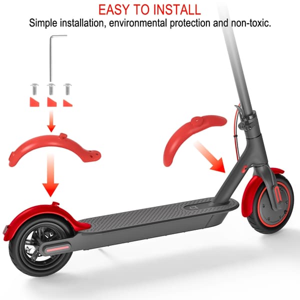 Elscooter Fram Bakskärm Krok Dammplugg Silikonskydd för Xiaomi M365 Pro 2 white dust plug