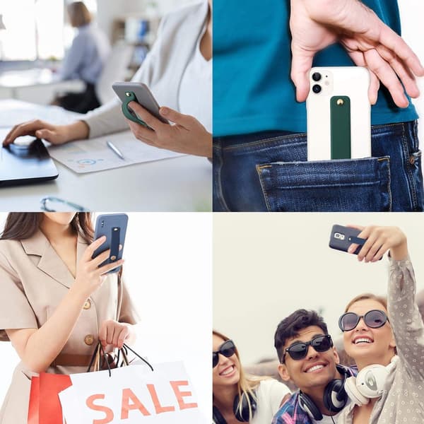 Universell handledshållare för fingergrepp för iPhone Xiaomi mobiltelefon Deep Green