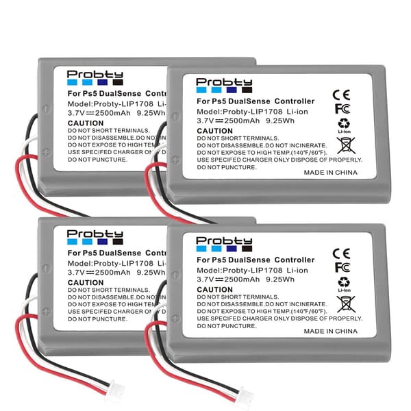LIP1708 batteri 2500mAh til Sony PS5-controller, genopladeligt indbygget lithium til DualSense-spilcontroller-batteri 4 Pcs Battery