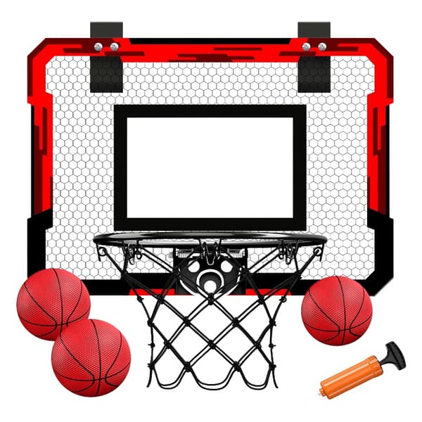 Väggmonterad mini basketbåge för barn - träningsspel inomhus och utomhus Scoring blue