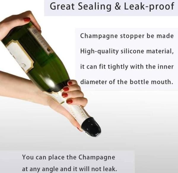 Vinkork Champagne Vakuumforseglinger Stopper Champagne låsning
