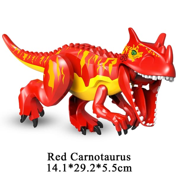 Jurassic Dinosaur Building Blocks -sarja: T-Rex, Raptor, Triceratops & Indominus Rex -figuurit Dinosaur 49