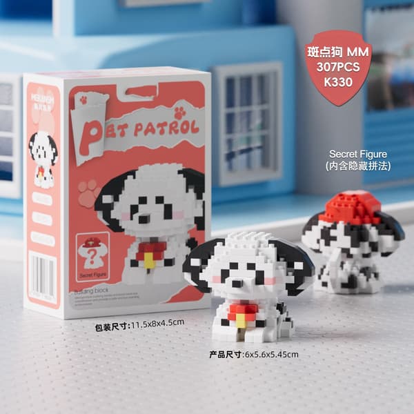 Cat Building Block Leksaksset för flickor 8-10 år - Pedagogisk mini byggpresent K210-210pcs-no box