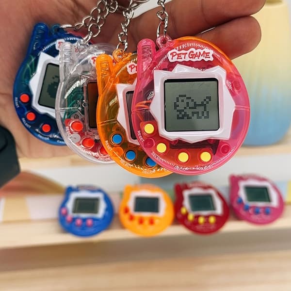Aqua Blue Interactive 3D Virtual Pet Toy - Collector's Edition för spelare och semesterpresenter blue