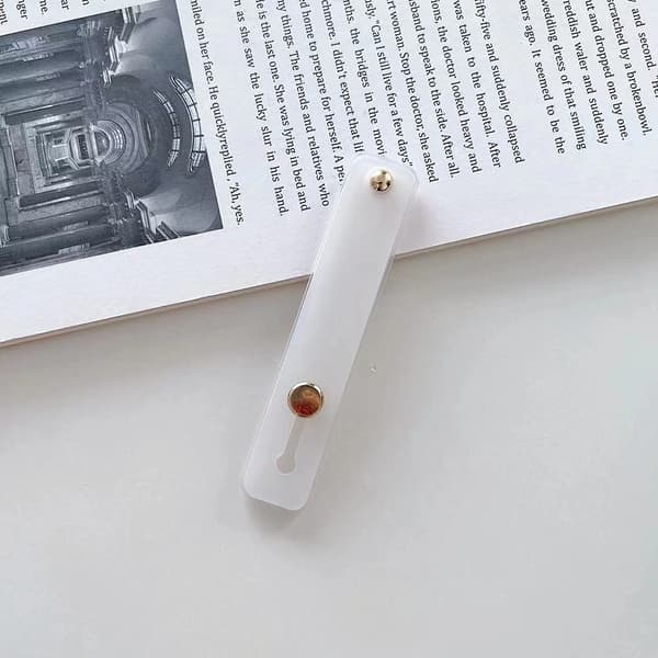 Universal håndledsrem med fingergreb til telefonholder til iPhone Xiaomi mobiltelefoner WHITE