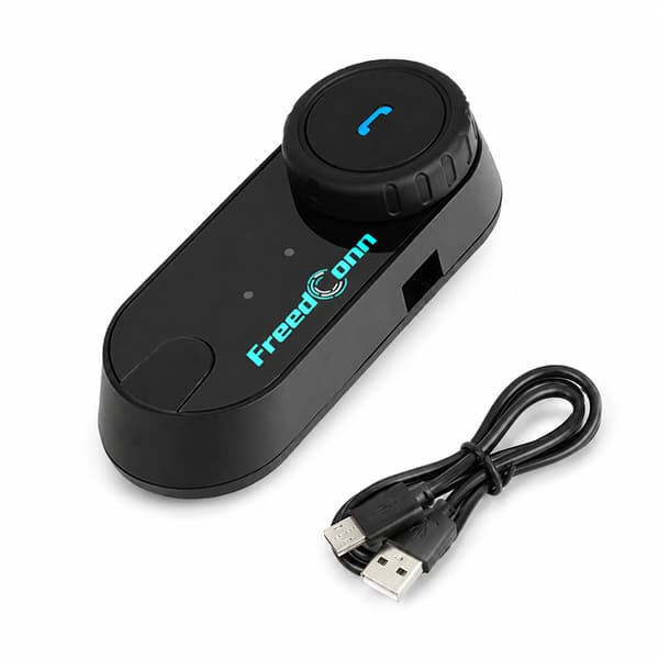 Freedconn Hjälm Bluetooth Headset Grupp Motorcykel Intercom Hörlurar FM Musikdelning Intercom Upp Till 6 Förare T Com VB VB-One Set