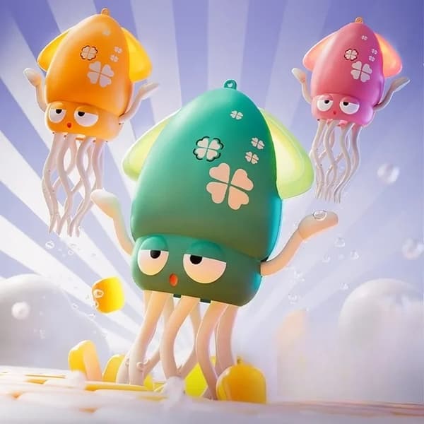 Luminous Dancing Octopus Fidget Toy - Interaktiv stresslindring for børn og voksne A