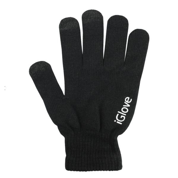 iGloves -Kosketuskäsineet kolmessa värissä-villakäsineet-Sormikäsineet Black