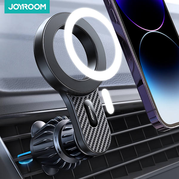 Joyroom Magnetisk Bilholder Universal Stærk Luftventilmontering til iPhone Samsung LG Google Pixel Black