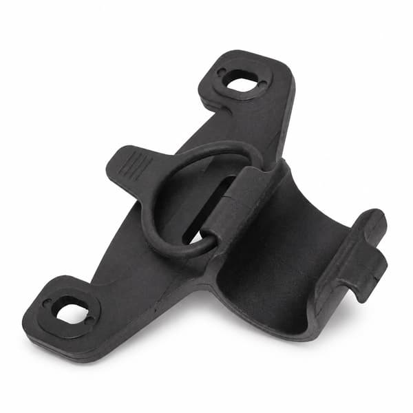 Hållare för cykelpump i silikonrem Bärbar cykelluftpumpklämma Monteringsfäste black
