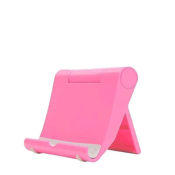 Universellt bärbart hopfällbart justerbart telefon- och surfplatteställ för iPad iPhone Xiaomi Pink
