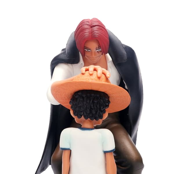 17 cm One Piece Luffy & Shanks actionfigur - Monkey D. Luffy samlerobjekt dukkelegetøj without box model 33