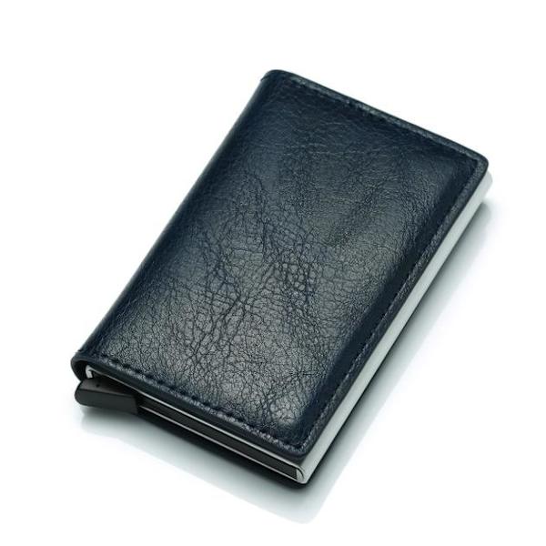 PopUp Smart card holder pushes forward 8 cards - RFID-NFC Secure Black