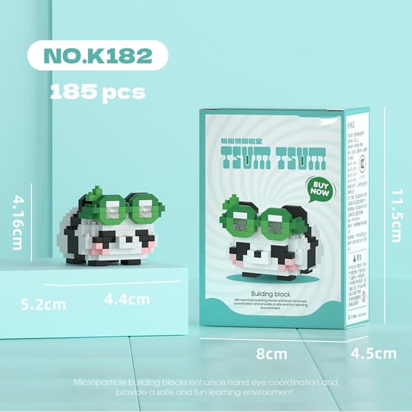 Cat Building Block Leksaksset för flickor 8-10 år - Pedagogisk mini byggpresent K209-252pcs-no box