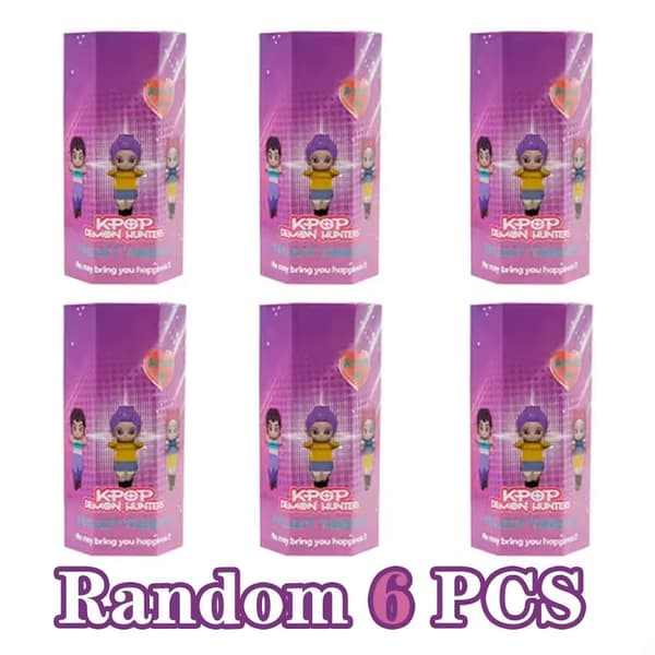 12 st Kpop Demon Hunters PVC-figurer - Tecknad spelbordsdekor och samlarföremål för barn Random 6pcs