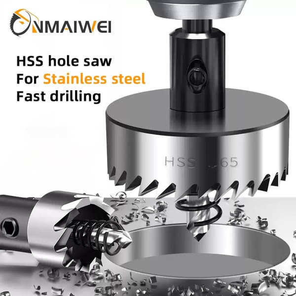 HSS Hulsav 16-100 mm Kobolt Hurtigstål M35 Rustfrit Stål Værktøjssæt til Metal Rustfrit Stål 63 mm