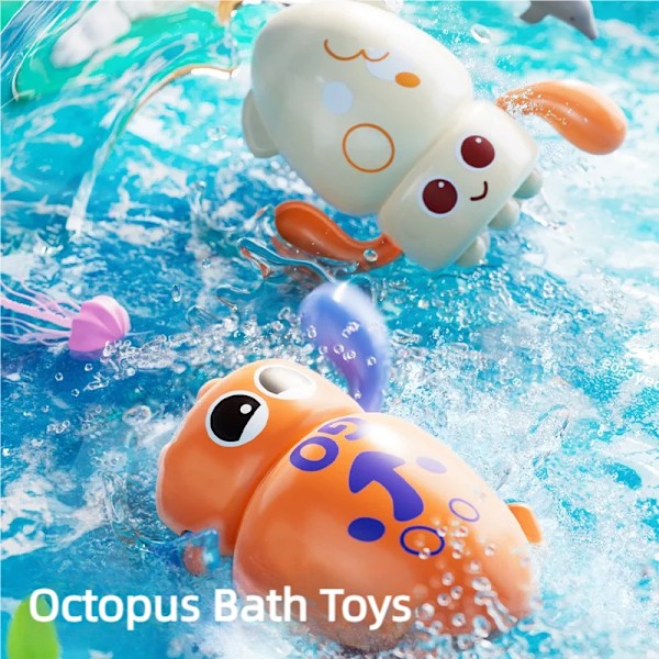 Bath Toy Octopus - Badleksak för barn och badkar Beige