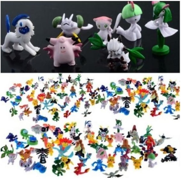 144 st Pokémon Figurer Anime Mini Leksak Leksak Mini Pokémon