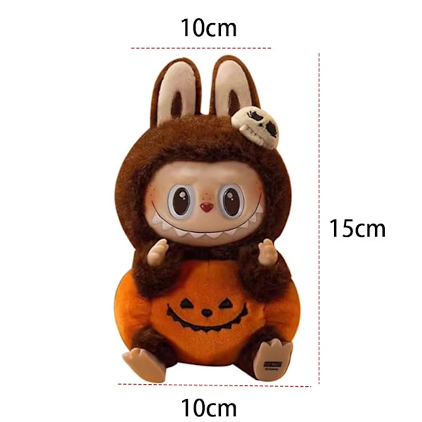 Labubu pumpamonster Halloween karneval Söt tecknad vinyldocka Skrivbordsdekoration Leksak Presentfigurer Dekorativ födelsedagpresent Pumpkin-labubu