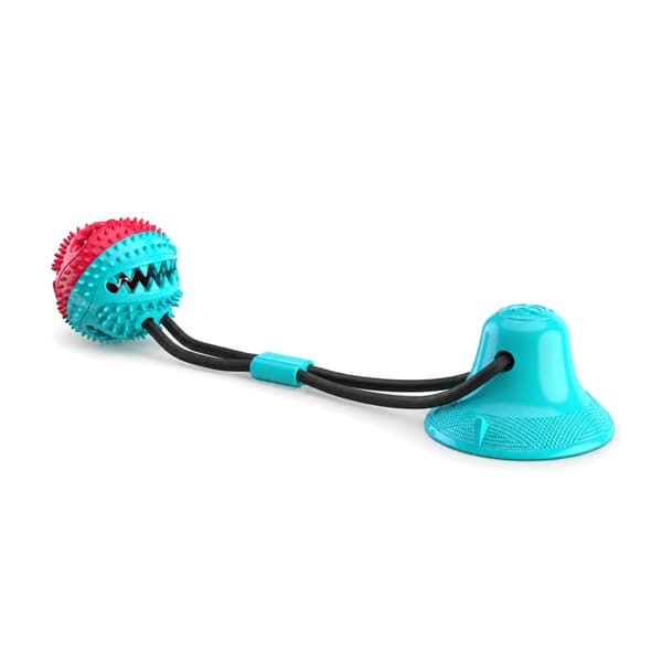 Multifunctional dog cat safe elastic cleaning teeth ball