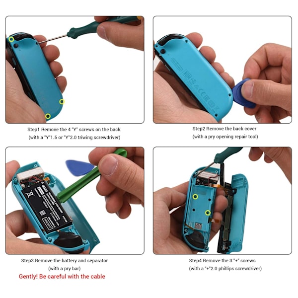 Joycon Joystick Udskiftning til Switch NS / Switch Lite / Switch OLED Venstre Højre Controller Reparationsdele 3D Analog Thumb Stick C