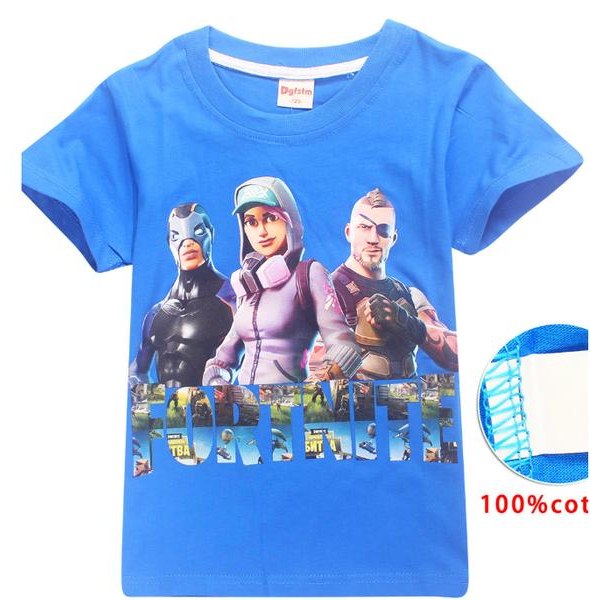 Fortnite T-shirt til børn Blue 150 (Modell 8393)