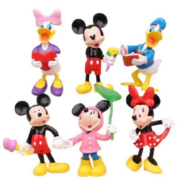 6-Pack Disney mini Dockor Mickey Mouse Donald Duck julklappar