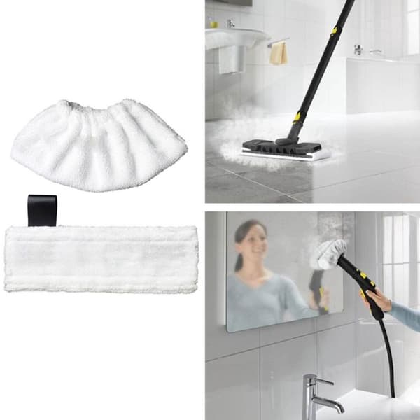 Vaskbare reservemoppeklude til dampmoppe til Karcher Easyfix SC2 SC3: genanvendelige mikrofiberklude til gulvrengøring 16pcs