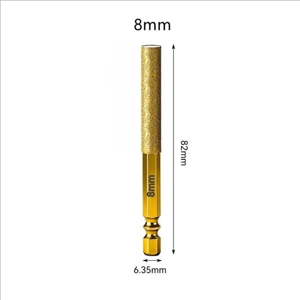 Sekskantet diamantkernebor med tørboring til keramiske fliser, granit, marmor, vakuumloddet hulsav 4 pcs